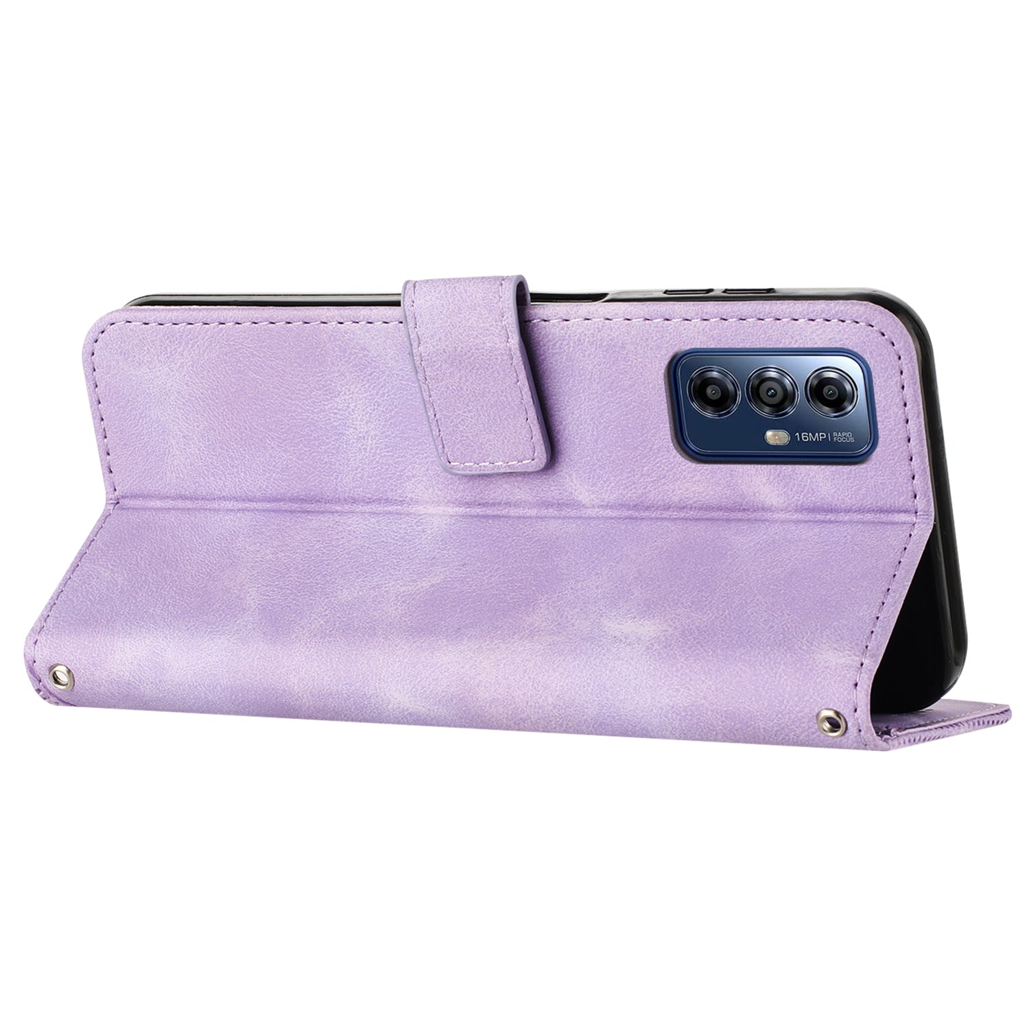 For Motorola Moto G Play (2024) 4G Wallet Case PU Leather Stand View Shockproof Phone Cover - Purple For Motorola Moto G Play (2024) 4G Wallet Case PU Leather Stand View Shockproof Phone Cover - Purple